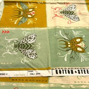 Half Yard Honey Bee fabric from Tokyo Train Ride. Original OOP